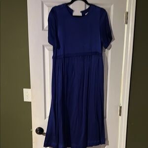 Mauve by Anthropologie Blue/Purple Midi Dress. EUC